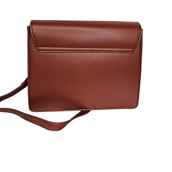 Badgley Mischka Crossbody Coffee Gold Chain NWT - Picture 2 of 7